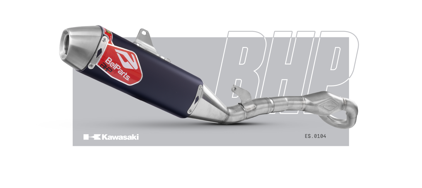 Escapamento KAWASAKI KXX 250 25-25 Curva + Ponteira