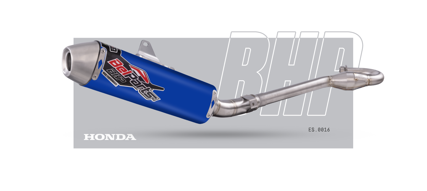 Escapamento HONDA CRF 250 X 04-15 Curva + Ponteira