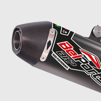 Escapamento KTM EXCF 350 20-23 Curva + Ponteira Carbon