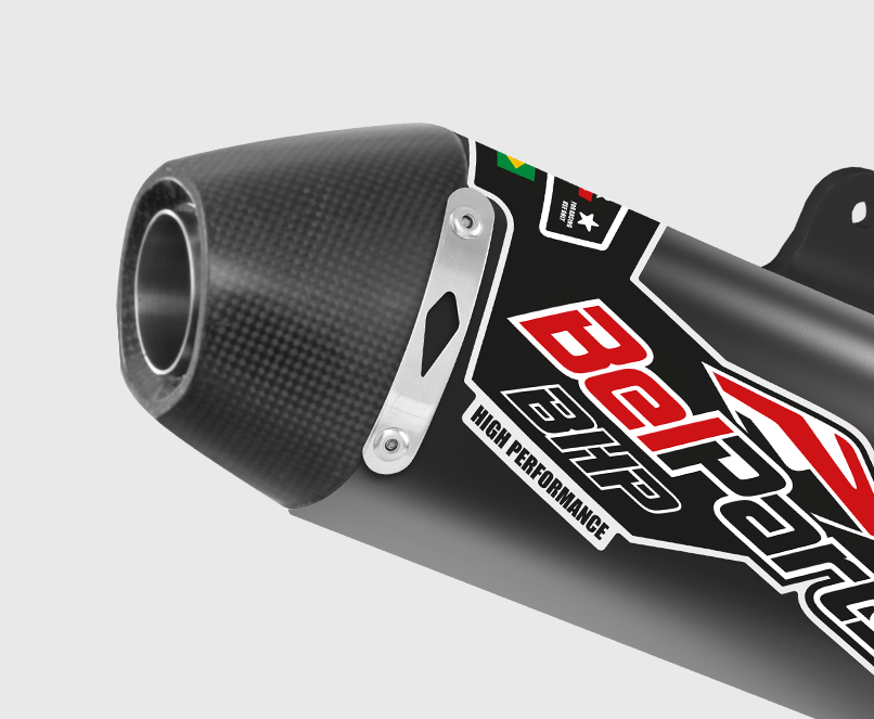 Escapamento KTM EXCF 350 20-23 Curva + Ponteira Carbon