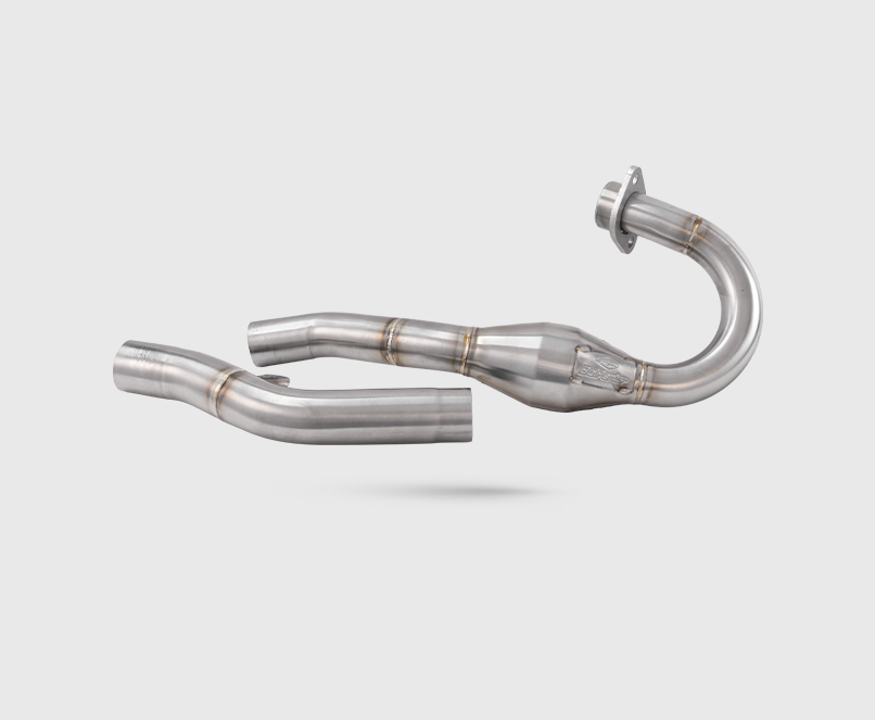 Escapamento HONDA CRF 250 R 18-21 Curva + Ponteira Dupla
