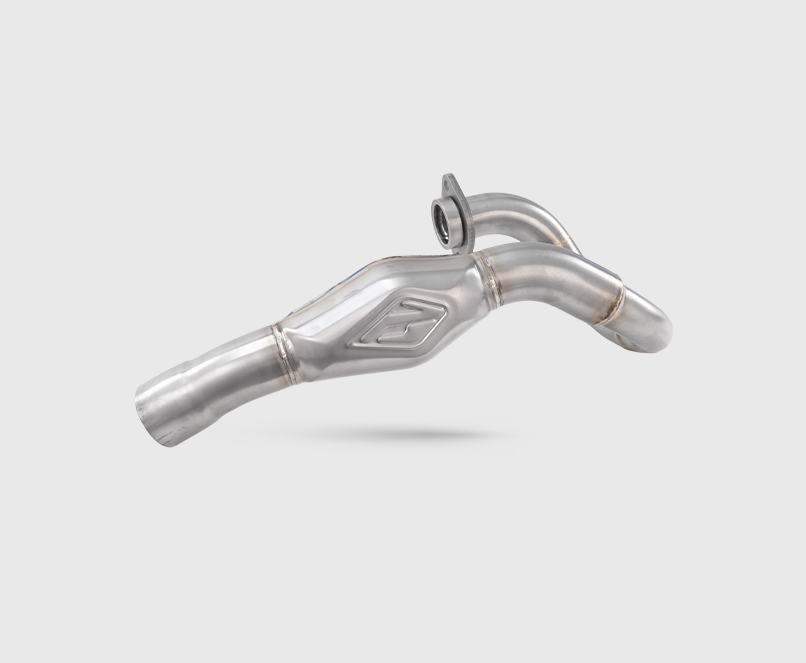 Escapamento HONDA CRF 250 R 22-26 Curva + Ponteira