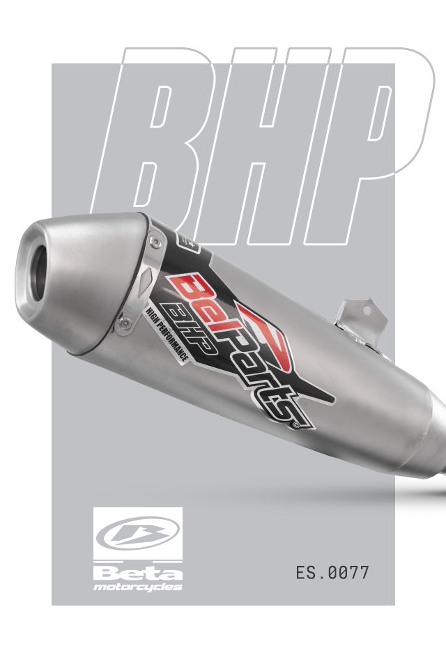 Escapamento BETA RR 390 20-25 Curva + Ponteira