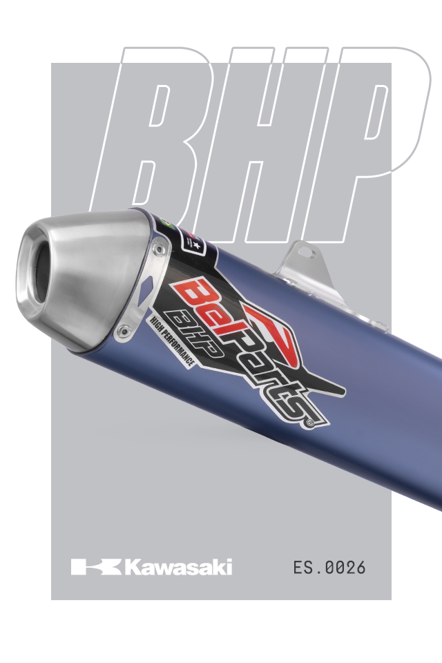 Escapamento KAWASAKI KXF 250 09-16 Curva + Ponteira