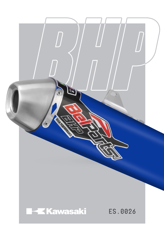 Escapamento KAWASAKI KXF 250 09-16 Curva + Ponteira