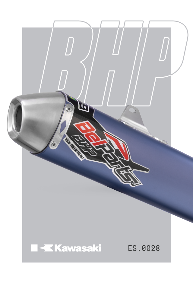 Escapamento KAWASAKI KXF 450 16-18 Curva + Ponteira