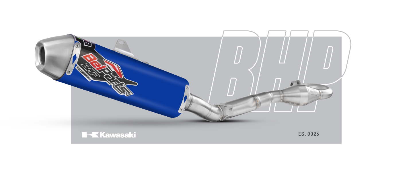 Escapamento KAWASAKI KXF 250 09-16 Curva + Ponteira