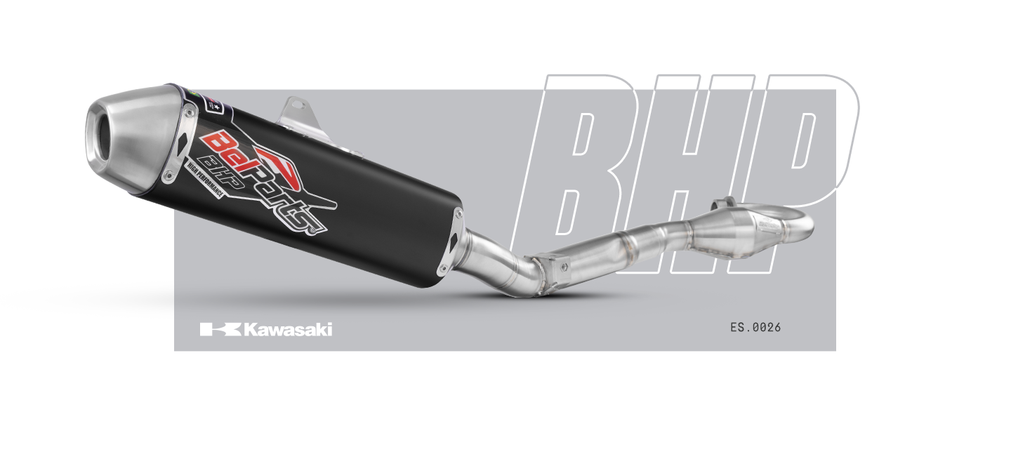 Escapamento KAWASAKI KXF 250 09-16 Curva + Ponteira