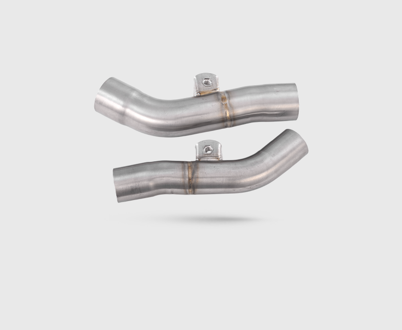 Escapamento HONDA CRF 450 R 19-20 Curva + Ponteira Dupla