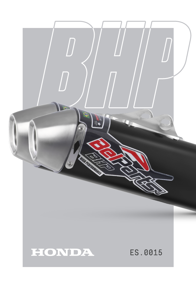 Escapamento Honda CRF 250 R 14 -17 Curva + Ponteira