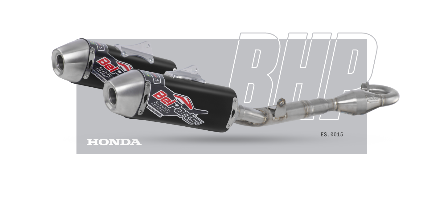 Escapamento Honda CRF 250 R 14 -17 Curva + Ponteira
