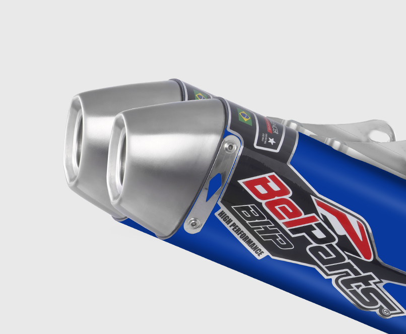 Escapamento HONDA CRF 450 R 13-14 DUPLA BHP Curva + Ponteira