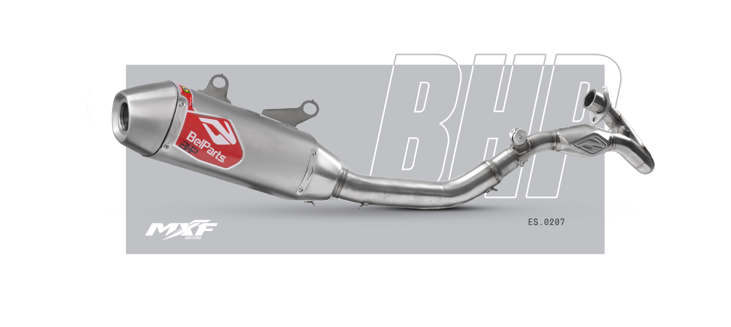 Escapamento MXF 270 FI 25-26 BHP Curva + Ponteira